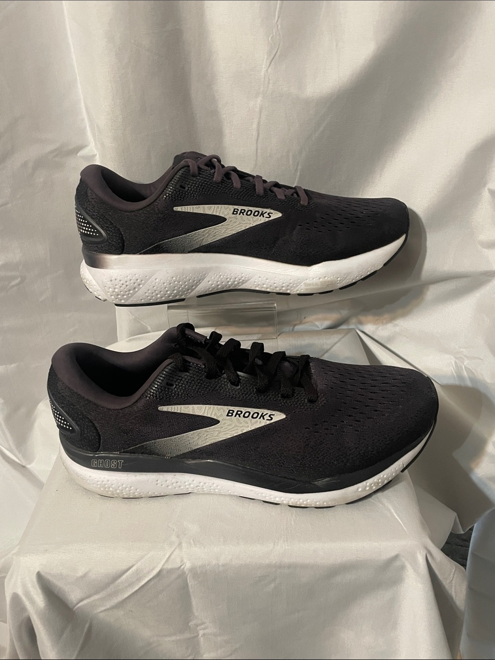 Brooks Black and White Ghost Running Shoes